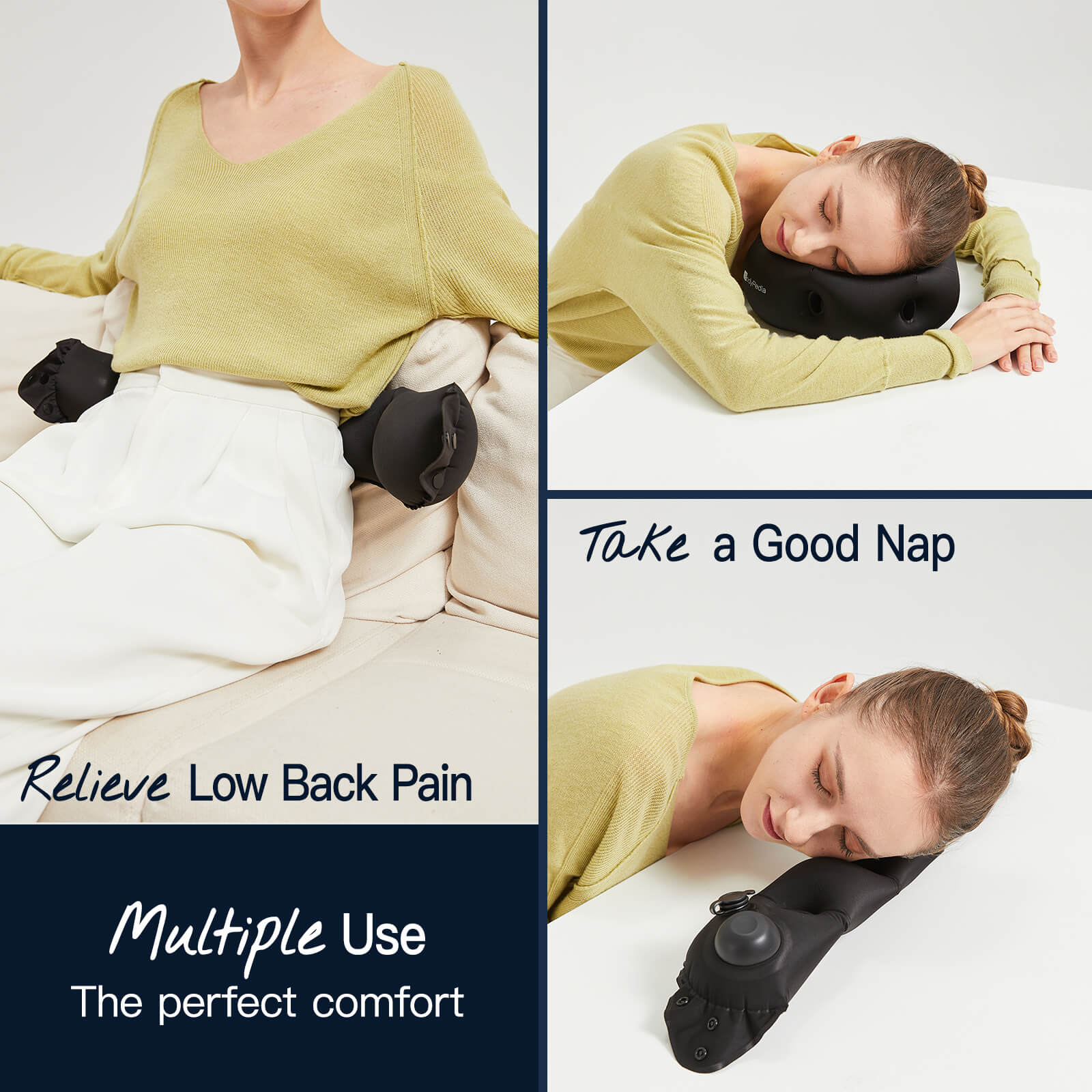BodyPedia Air Inflatable Travel Pillow - BodyPedia