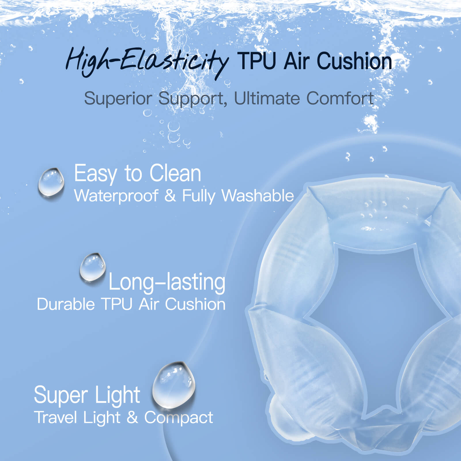 BodyPedia Air Inflatable Travel Pillow - BodyPedia